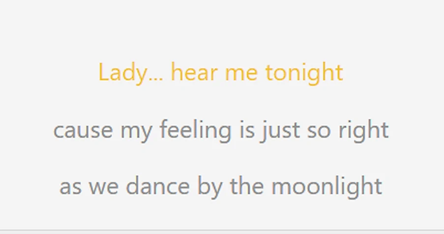 Karaoke display and lyrics download
