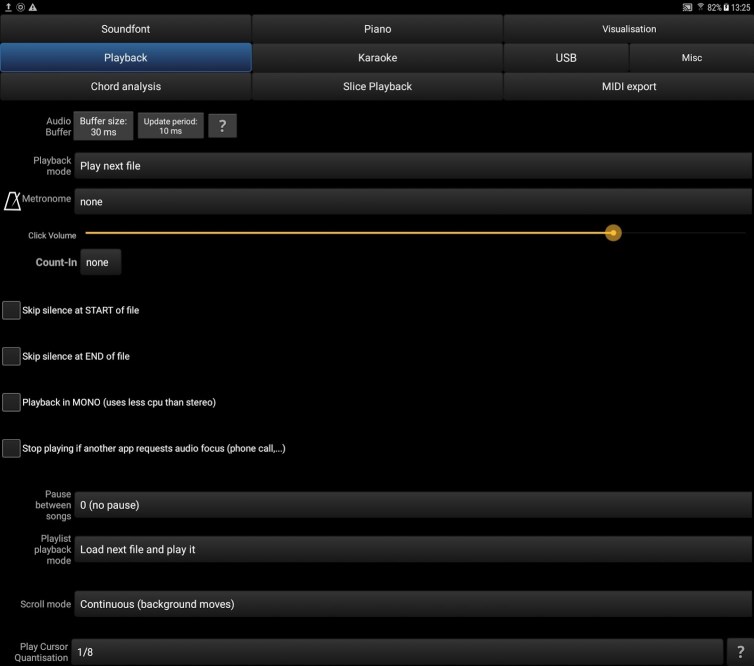 Playback mode